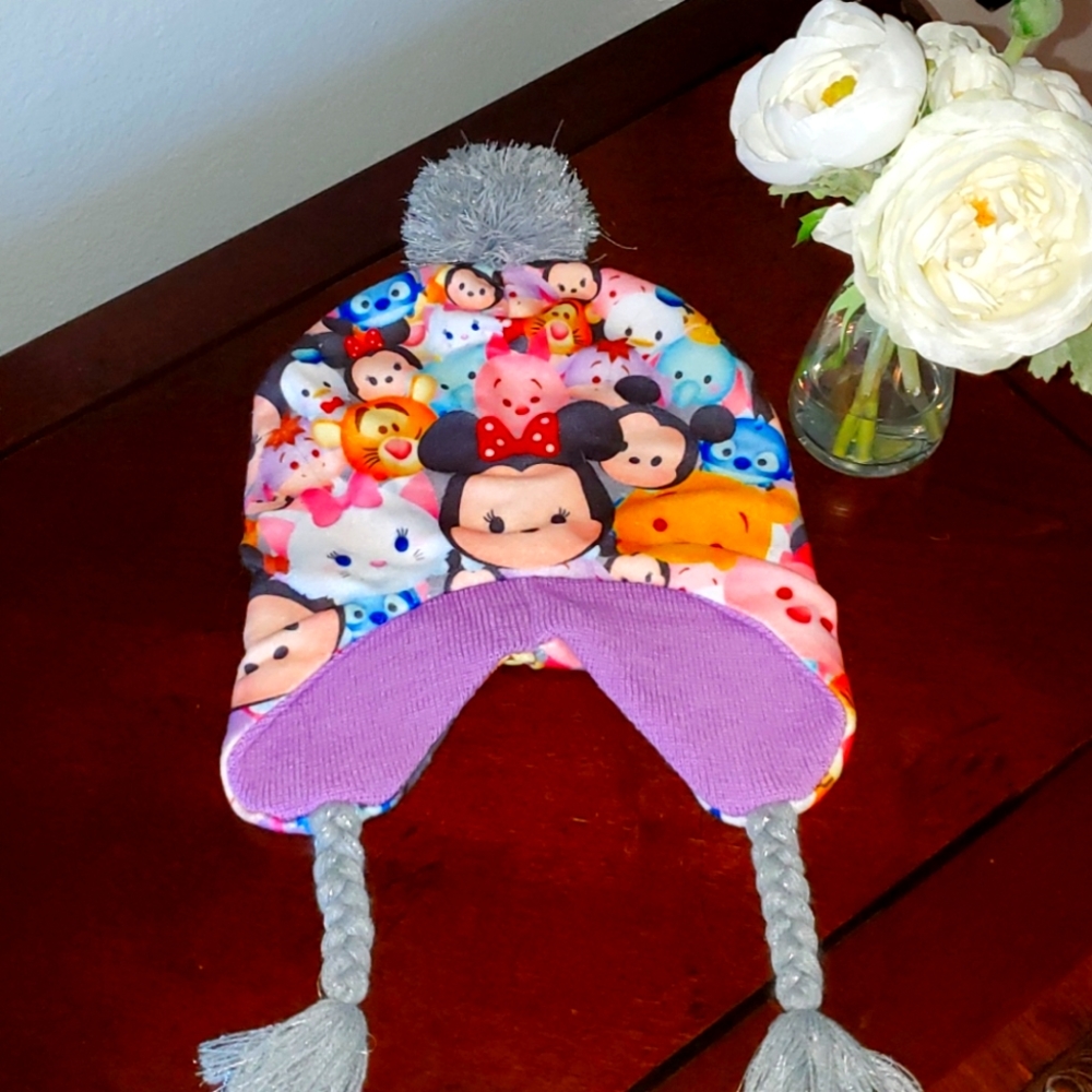 Disney Tsum Tsum Knit Sticking Hat with Pom Pom